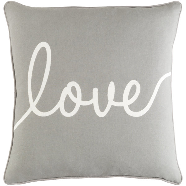 Carnell Love Cotton Throw Pillow by Mercury Row| @ $35.99