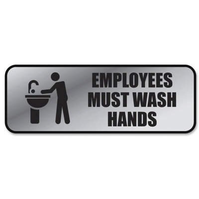Employee Wash Hands Sign Consolidated Stamp