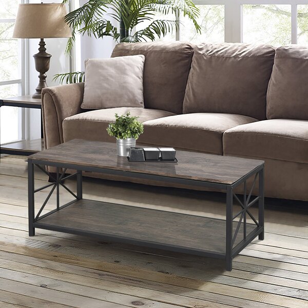Ronda Frame Coffee Table With Storage By Union Rustic