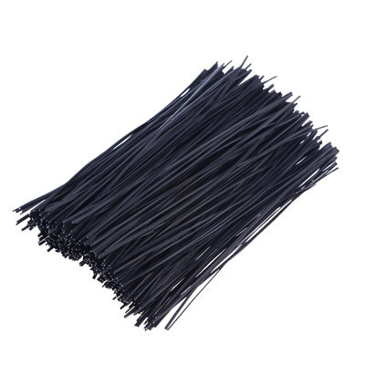 500Pcs 15Cm Plastic Coated Iron Wire Twist Ties Cable Wrap Organizer Ties PINXOR