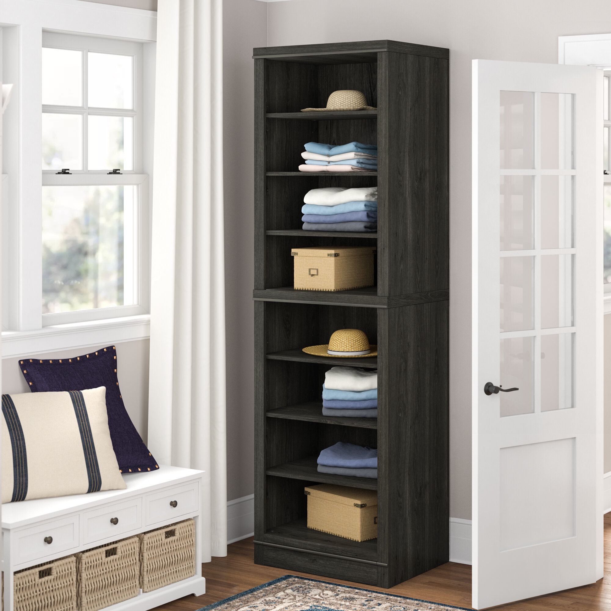 Romsey 25 W Closet Wall Open Storage Unit