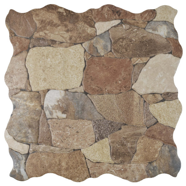 Atticas Random Sized Ceramic Splitface Tile in Caldera by EliteTile