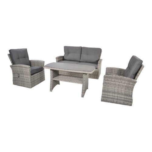 4 Sitzer Lounge Set Lexington Aus Polyrattan Mit Polster Garten Living Moebel Suchmaschine Ladendirekt De