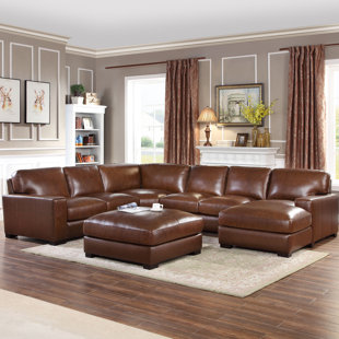 Leather U Shaped Sectionals You Ll Love In 2020 Wayfair Leather U Shaped Sectionals You Ll Love