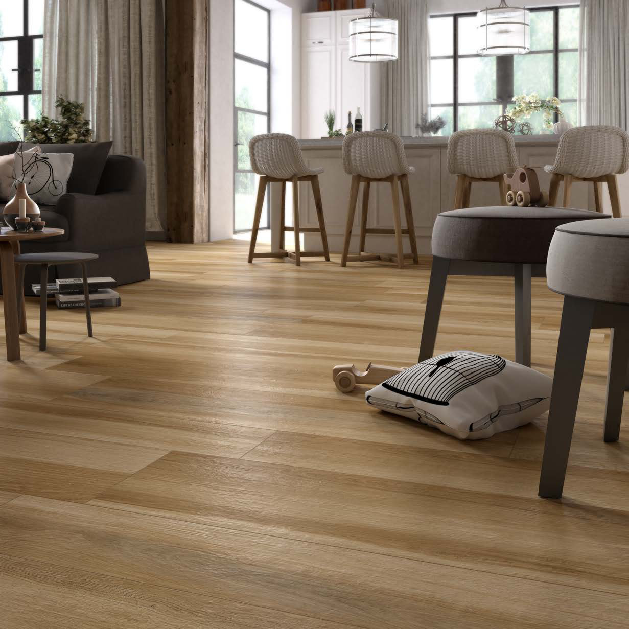It S Italian Tile Trevi 12 X 48 Porcelain Wood Look Wayfair Porcelain Wood Look Tile