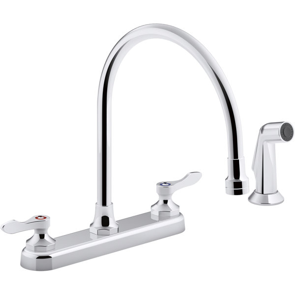 Kohler 1 8 Gpm Triton Bowe 1 8 Gpm Kitchen Sink Faucet With 9