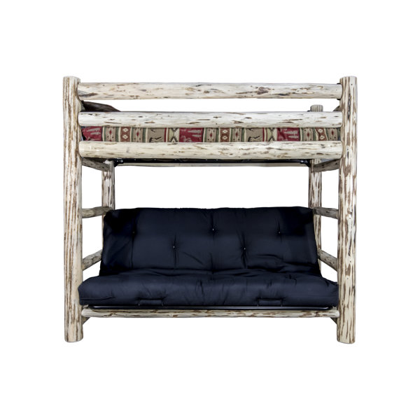 Abordale Bunk Bed 44 Solid Pattern Cotton Twin Futon Mattress by Loon Peak