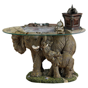 Elephant Tables Gl Top Table Design Ideas Elephant S Majesty Coffee Table With Gl Top Animal Tables Drinker