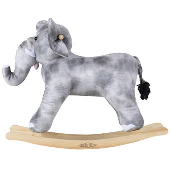happy trails elephant plush rocking animal