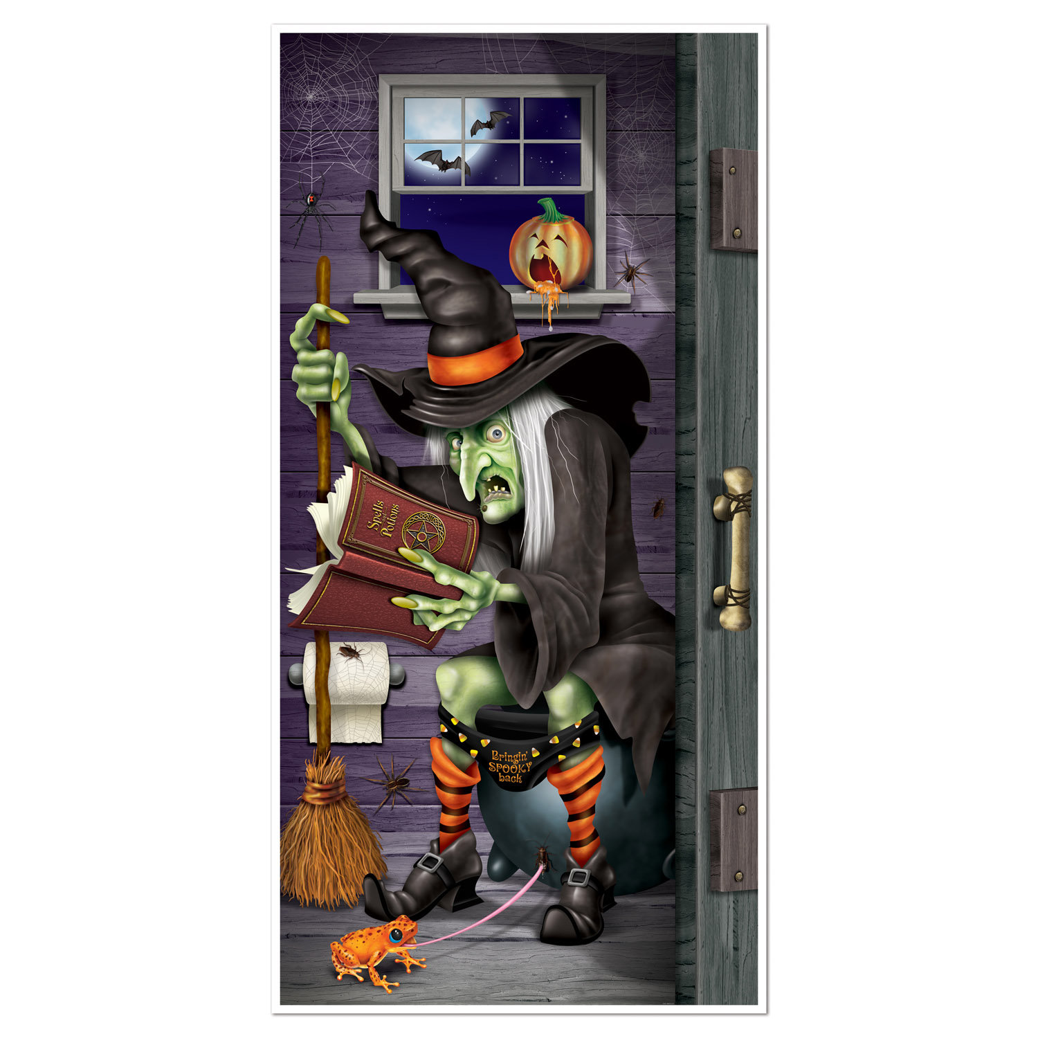 The Holiday Aisle Halloween Witch Restroom Door Mural Reviews