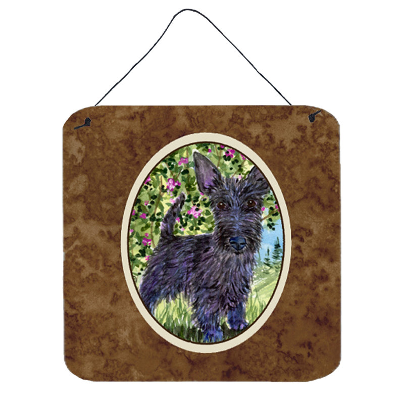 Caroline S Treasures Scottish Terrier Painting Print Plaque Wayfair Scottish Terrier Painting Print Plaque