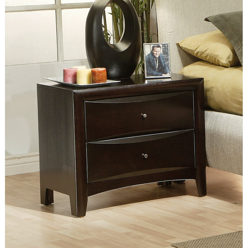 Red Barrel Studio® Esponga 2 Drawer Nightstand in