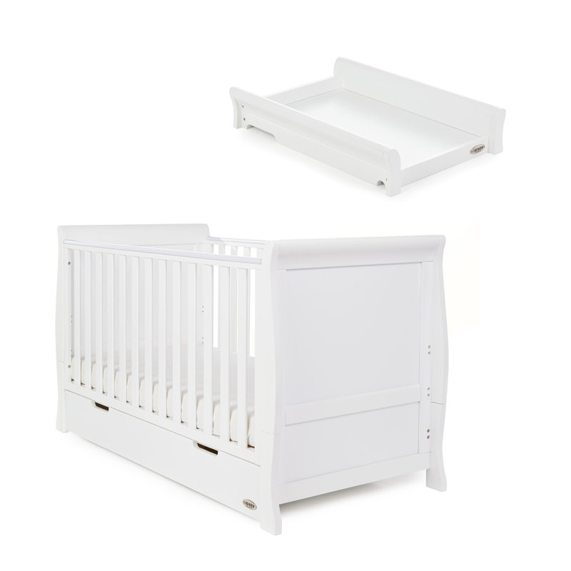 cot bed with cot top changer