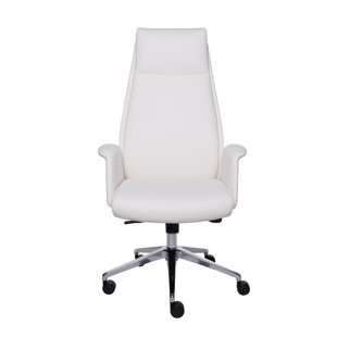 Review Prichard High-Back Leather Executive Chair by Brayden Studio