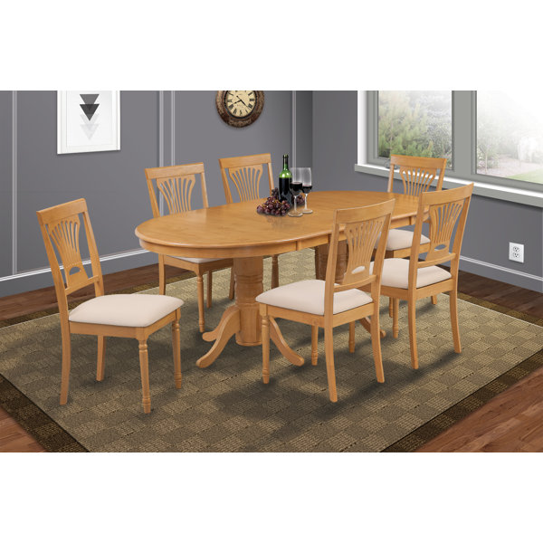 Schacht 7 Piece Extendable Solid Wood Dining Set By Winston Porter Discount