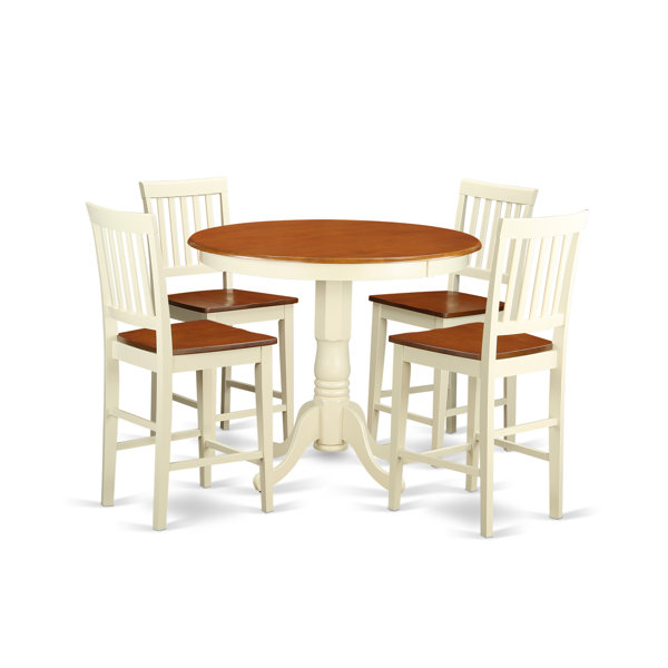 Best Choices Jackson 5 Piece Counter Height Pub Table Set By Wooden Importers Comparison