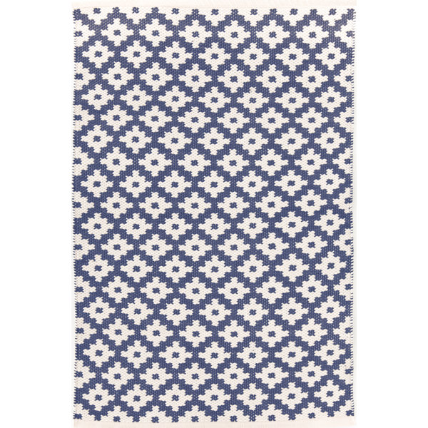 Samode H Woven Blue IndoorOutdoor Area Rug by Dash and Albert Rugs