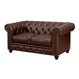 Faux Leather Tufted Sofas You Ll Love Wayfair Quickview