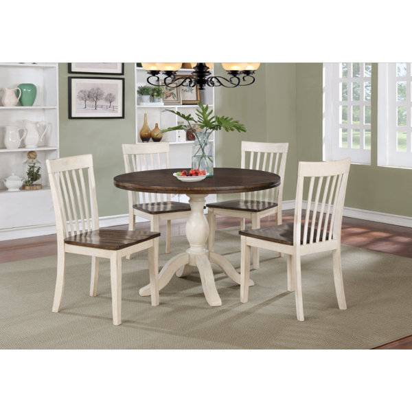 Culbertson 5 Piece Solid Wood Dining Set By Ophelia & Co. Best