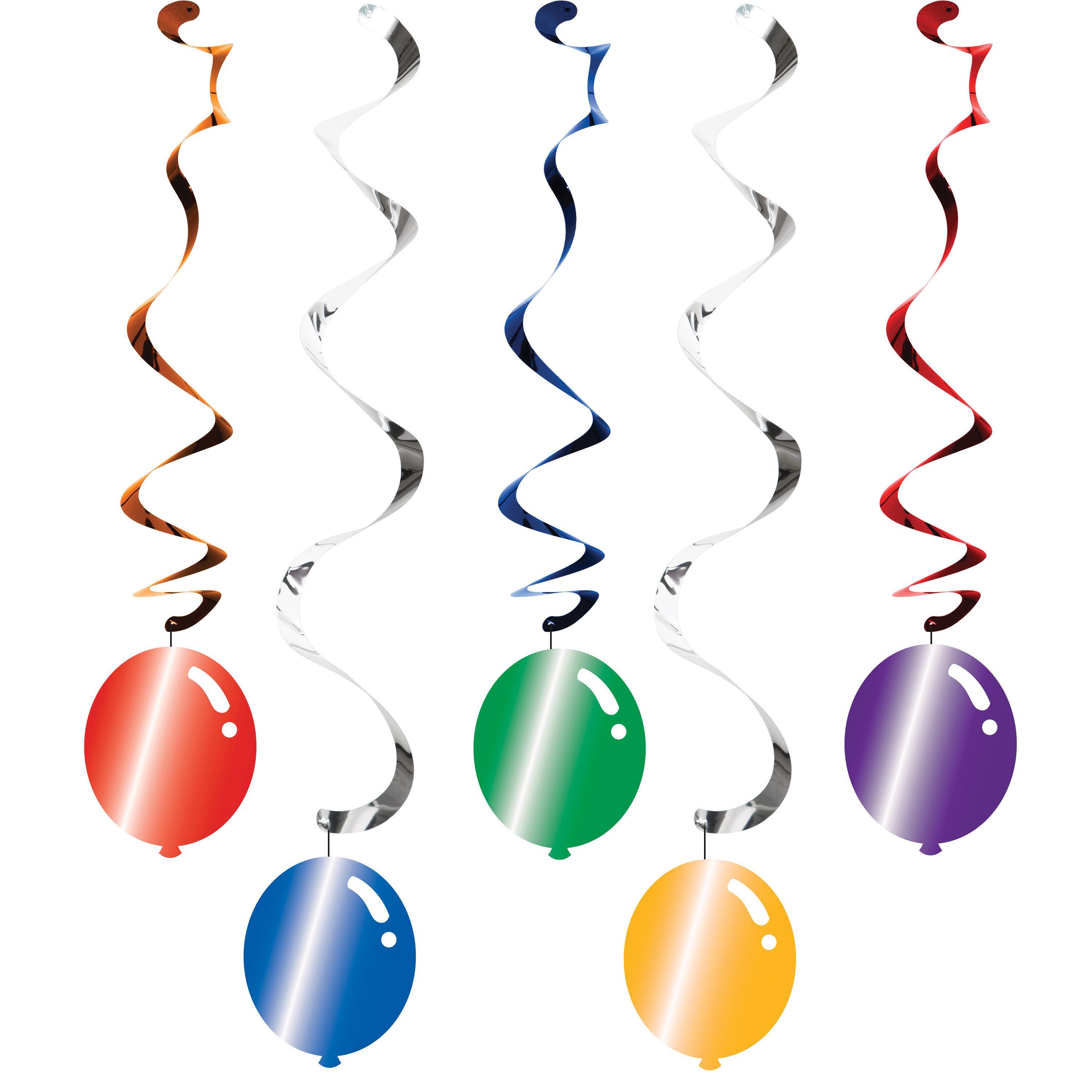 Creative Converting Balloon Blast Dizzy Danglers Plastic