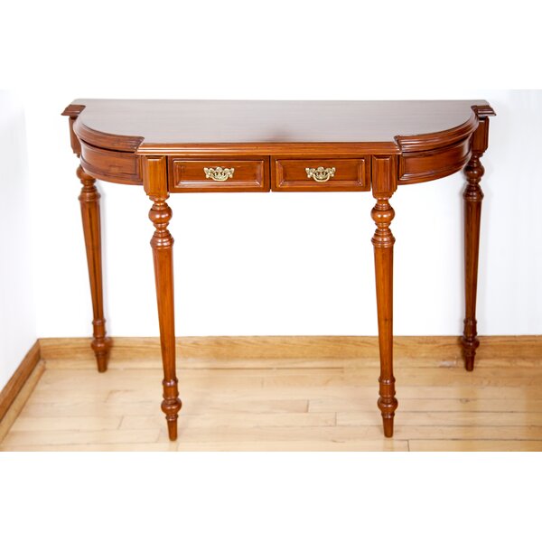 Sheraton Style Reeded Console Table By The Silver Teak