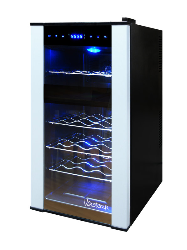 Vinotemp 18 Bottle Dual Zone Freestanding Wine Cooler & Reviews Wayfair