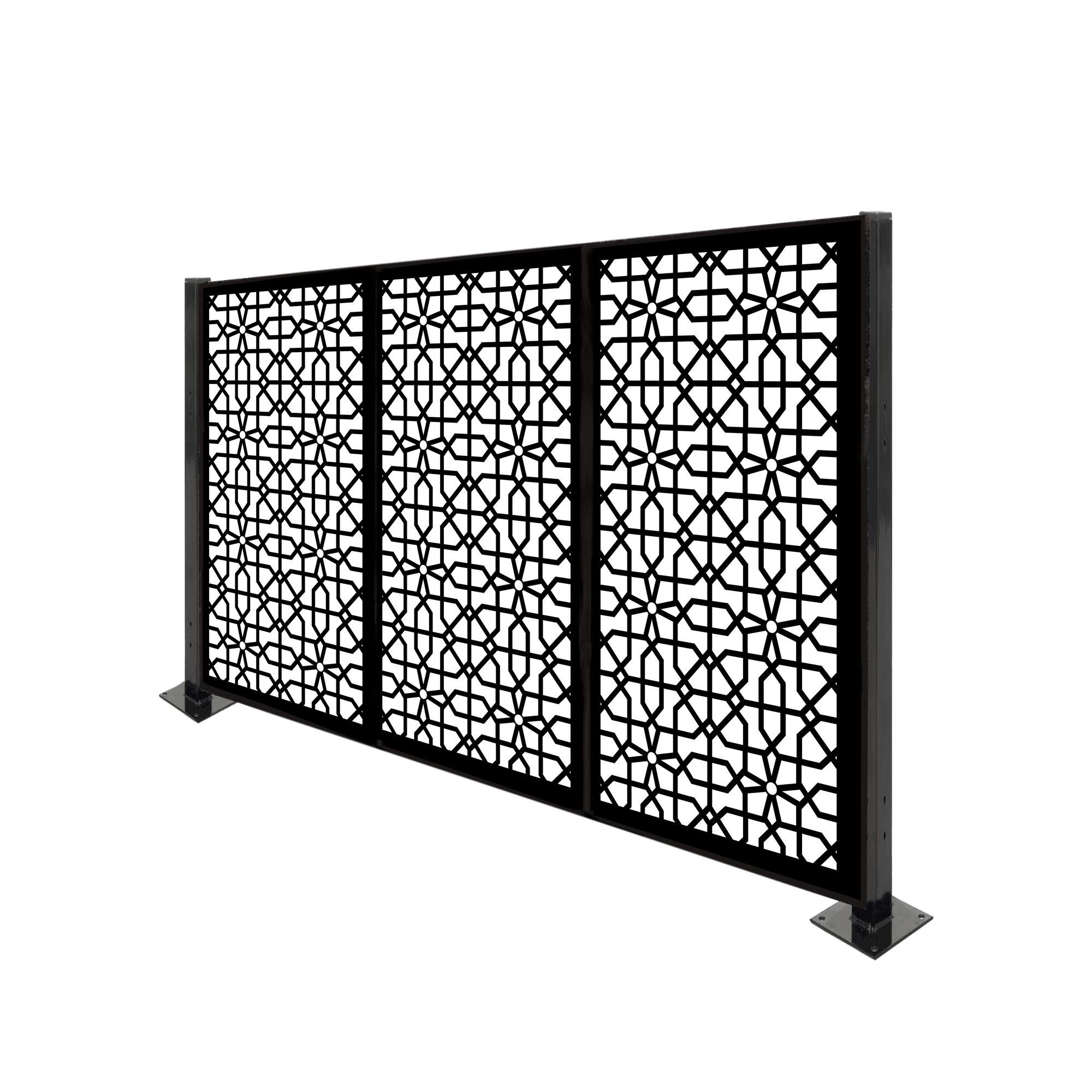 Porpora 4 Ft H X 6 Ft W Circle Knot Metal Fence Panel Wayfair