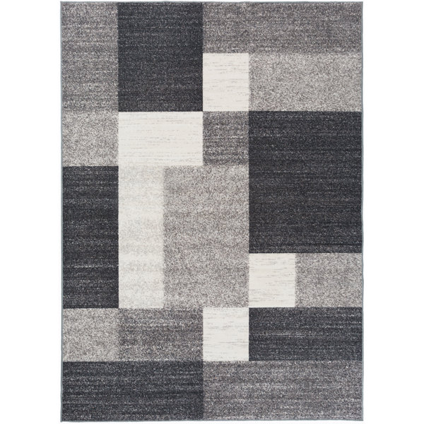 Pamplin Gray Area Rug by Wade Logan