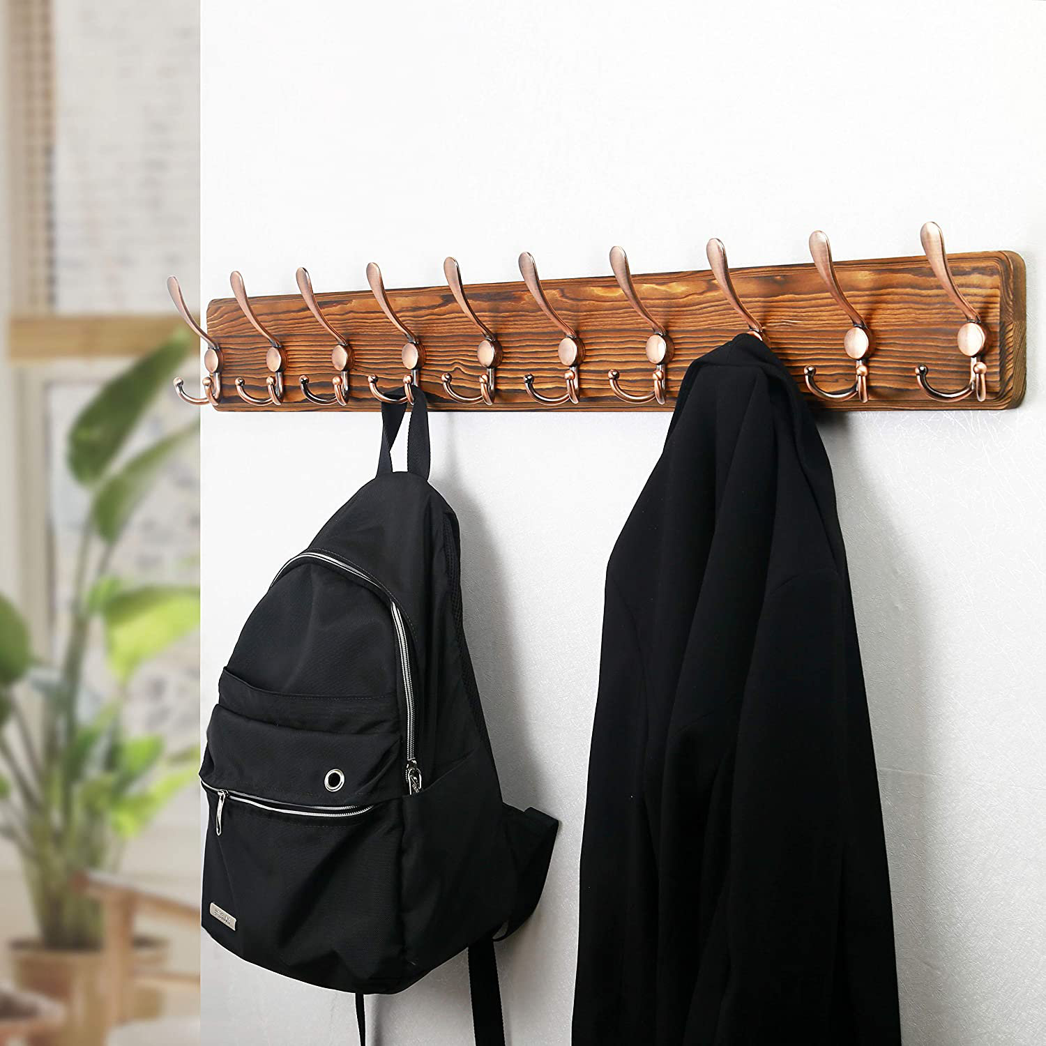wall mounted backpack rack