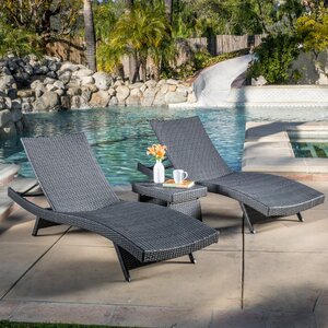 Colletti 3 Piece Chaise Lounge Set