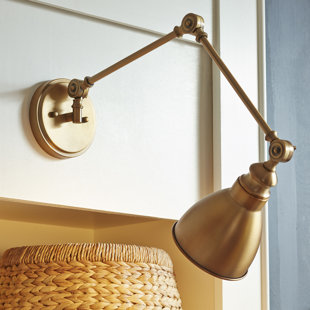 Swing Arm Wall Lamps You Ll Love Wayfair Han Swing Arm Lamp