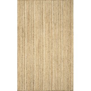 Latham Rigo Jute Hand-Woven Tan Area Rug