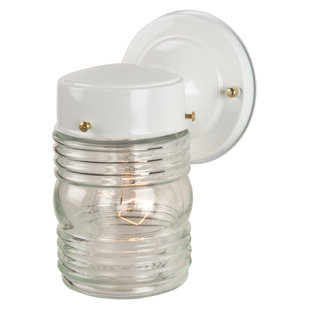 Best Knezova Small Jelly Jar Exterior Wall Mount Lantern By Ebern Designs Outdoor Lighting Knezova Small Jelly Jar Exterior Wall Mount Lantern By Ebern Designs Outdoor Lighting