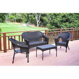 Outdoor Resin Wicker Sofa Wayfair Kentwood Resin Wicker 4 Piece Rattan Sofa Seating Group Without Cushion