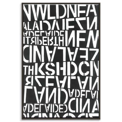 'Scramblz' Framed Art Prints on Canvas East Urban Home Frame Options: Black, Size: 76cm H x 51cm W
