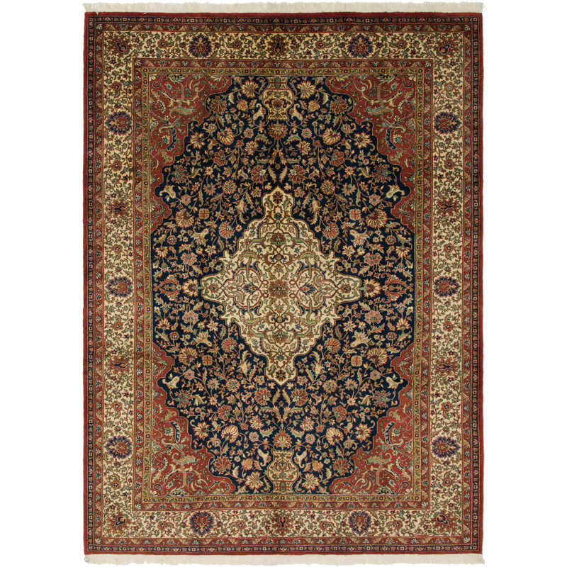 Isabelline e of a Kind Breckenridge Hand Knotted 8 4" x 11 8" Wool