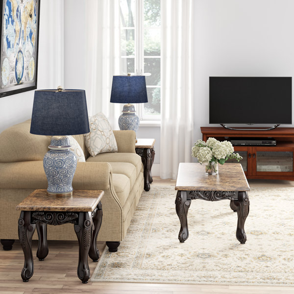 Albertus 3 Piece Coffee Table Set by Astoria Grand