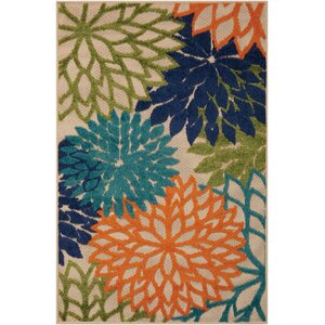 Nathalie Cream Indoor/Outdoor Area Rug