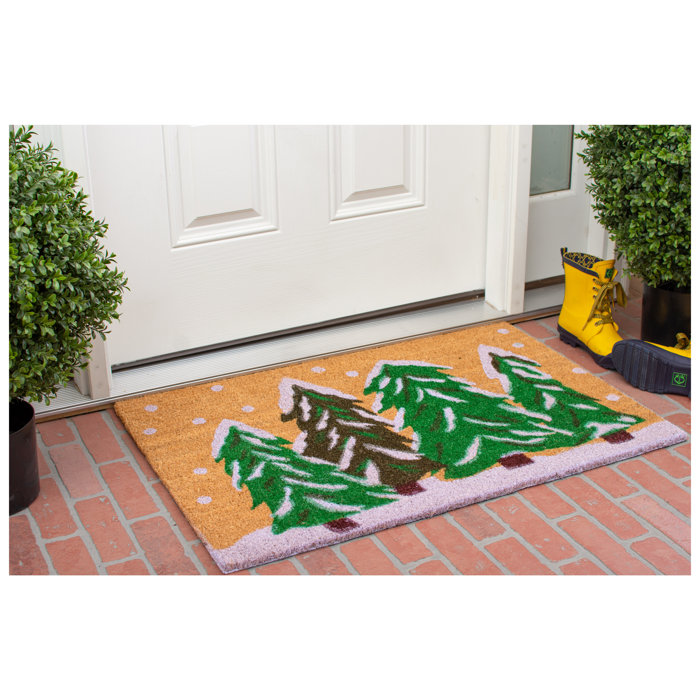 The Holiday Aisle Winter Wonderland Non Slip Outdoor Door Mat
