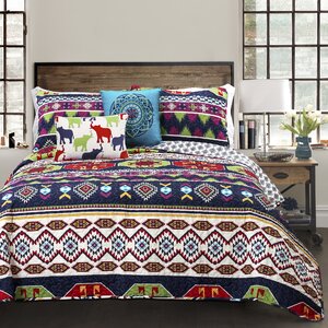 Mercer 4 Piece Reversible Quilt Set