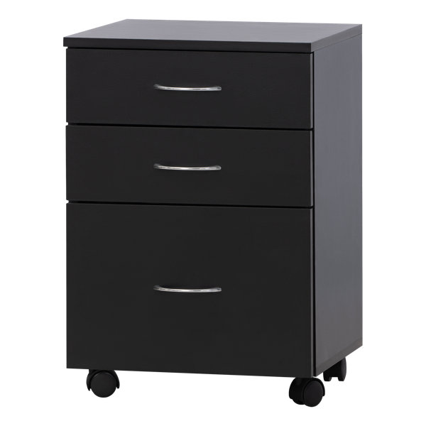 Polizzi 3 Drawer Storage Mobile Vertical Filing Cabinet By Symple
