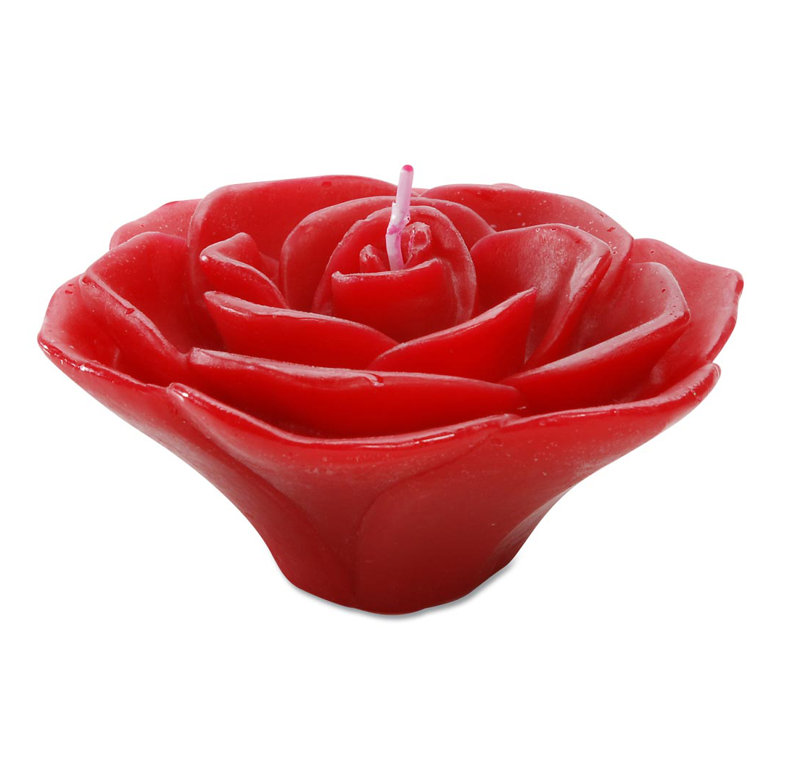 House Of Hampton Rose Shaped Unscented Floating Candle Wayfair