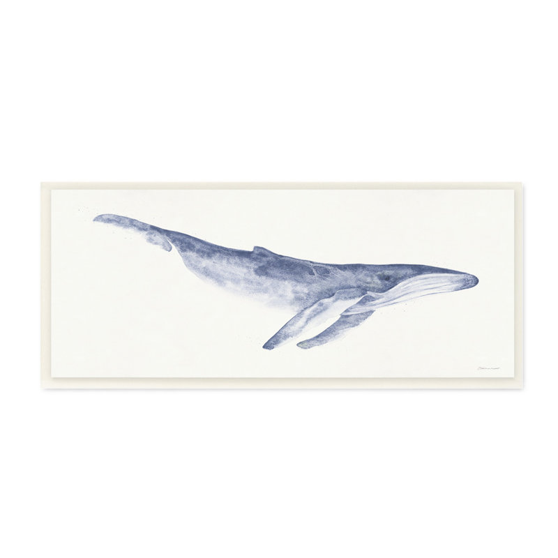 Breakwater Bay Blue Whale Watercolor Illustration Watercolor