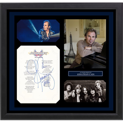 Journey Dont Stop Believin Autographed Lyric Collage LuxeWest
