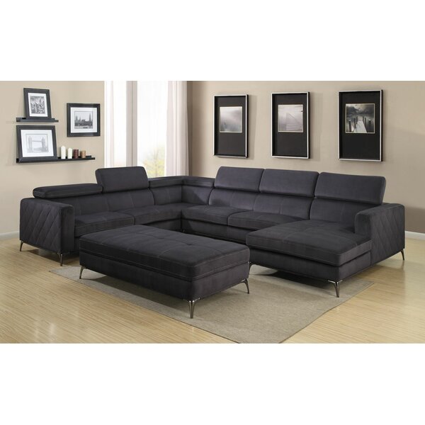 Terrell Left Hand Facing Sectional With Ottoman By Orren Ellis