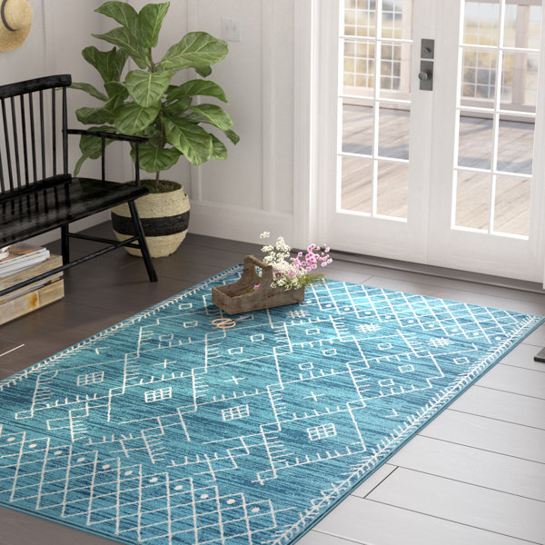 Templeton Ocean Blue Area Rug by Laurel Foundry Modern Farmhouse