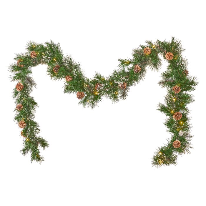 The Holiday Aisle 9' Spruce Artificial Christmas Garland &amp; Reviews