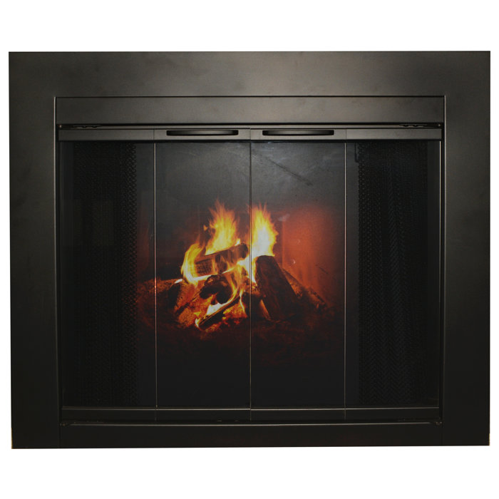 Ironhaus Fremont Bifold Steel Fireplace Doors Reviews Wayfair Ca