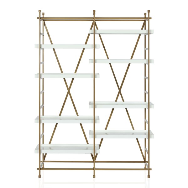 Yves Metal Etagere Bookcase By CosmoLiving By Cosmopolitan