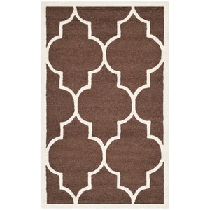 Charlenne Dark Brown Area Rug